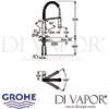 Grohe K7 Single-Lever Sink Mixer Dimensions